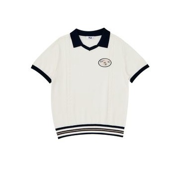 FILA KIDS 童線衫-米白 1SWA-4421-IV