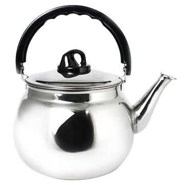 金獅 豪華茶壺 18-8 不鏽鋼 26cm 7L  銀色 + 黑色  1個