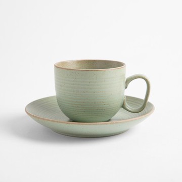 Thomas Nature/咖啡杯碟組/綠270ml/碟D16cm