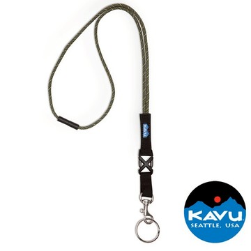 【KAVU】Rope Lanyard頸掛繩『深橄欖綠』K1131 戶外 露營 登山 健行 休閒 手機掛繩 證件掛繩