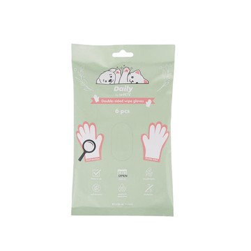 【MPETS】快速清潔愛寵!寵物日常雙面清潔手套6入