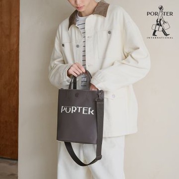 PORTER INTERNATIONAL - 復古新穎GAP手提包 - 咖啡