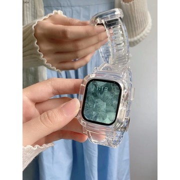 Apple Watch 冰川透明錶帶 女士錶帶 透明錶帶S8 S6 S7 SE 41mm 40mm 44mm 45