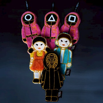 【IP限定款】魷魚遊戲 造型擦手巾【 1入組】 - 圓形紅衣守衛 CIRC