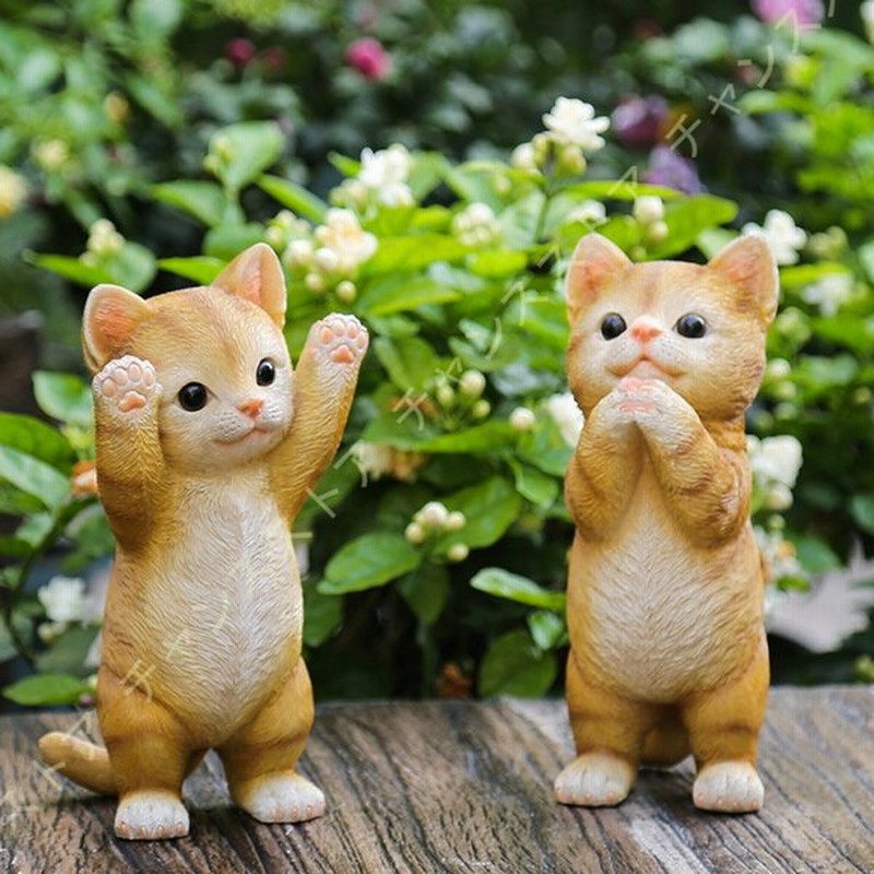 猫 置物 小さい アニマル雑貨 動物 カワイイ置物 飾り物 オーナメント オブジェ 屋外 部屋 オシャレ 店舗装飾 ポリレジン 屋内 アウトドア シンプル 通販 Lineポイント最大0 5 Get Lineショッピング