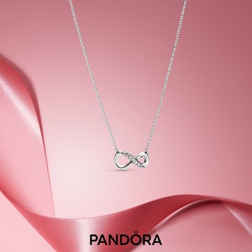 【Pandora官方直營】無限璀璨短鏈-925銀✨ 新年。生日。情人。祝福。朋友