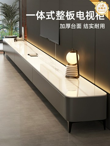 【輕奢收納】電視櫃 客廳電視櫃 組合電視櫃 茶几電視櫃 儲物櫃 小戶型專用 巖板檯面 多層儲物 2025新款 現代簡約風格