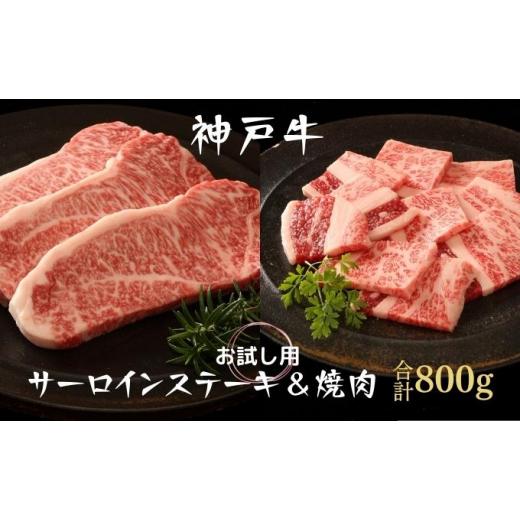 ふるさと納税 兵庫県 加西市 神戸牛 サーロインステーキ＆焼肉 お試し用 神戸ビーフ カルビ 詰め合わせ キャンプ BBQ アウトドア