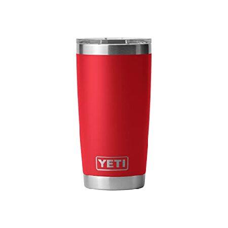 YETI Rambler 20 oz Tumbler, Stainless Steel, Vacuum Insulated with MagSlider Lid, Rescue Red並行輸入品