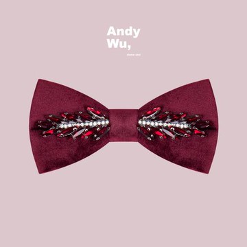AndyWu鉆石系列酒紅色伴郎禮物