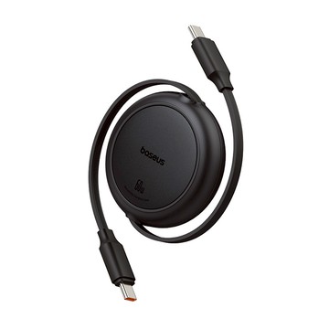 【Baseus 倍思】明鏡Mini快充線 Type-C to Type-C 60W 加粗銅芯 隨意拉伸 小巧便攜 雙向 1m