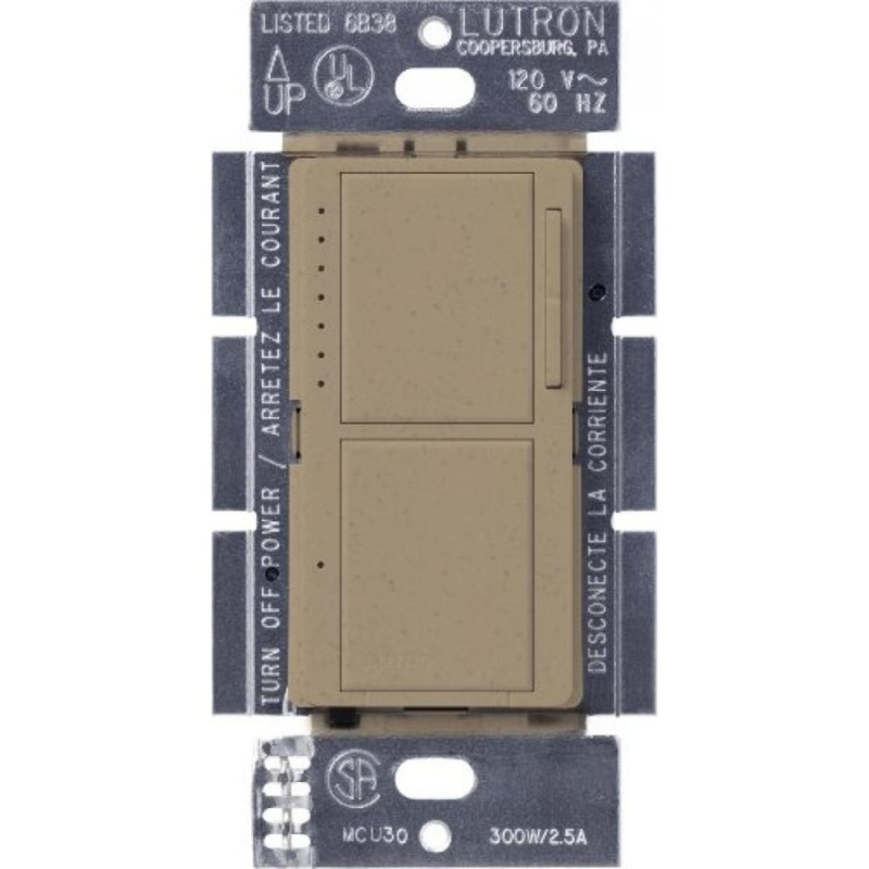 電子ファン Lutron Maestro 300-Watt Single-Pole Digital Dimmer and