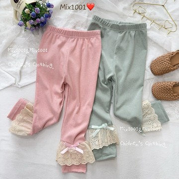 🌈✨ mix1001暖絨🔥 柔和色剪裁拼接體花內搭褲✨兒童坑條內搭褲 5-17