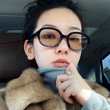 太陽鏡歐美ins學生風格男女太陽墨鏡茶色防紫外線太陽框鏡架包郵D