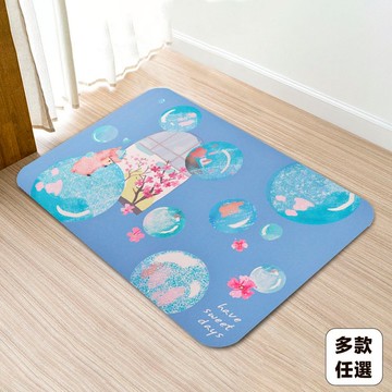 10秒頂吸 軟式珪藻土吸水地墊- Sindy馨 (60x40cm)