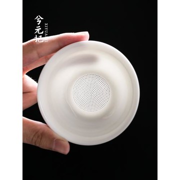 茶漏茶濾茶葉過濾網茶水分離茶隔泡茶神器陶瓷濾茶公道杯茶具配件
