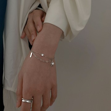 小寶925純銀星星鋯石手鏈女ins小眾設計輕奢高級感精致簡約冷淡風
