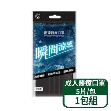 【鉅瑋】成人醫療口罩(未滅菌) 5片/包 單包