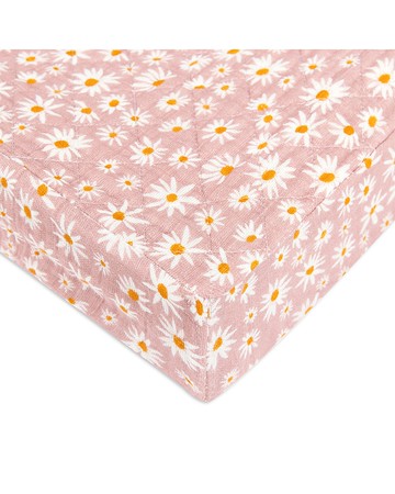 Babyletto Quilted Changing Pad Cover in Gots Certified Organic Muslin Cotton