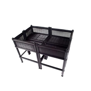 單層四連通加高三節DIY種植箱(SF4K+) - 不織布款