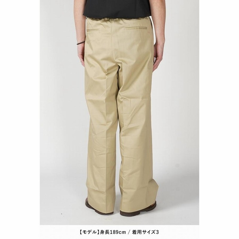 SOFTHYPHEN(ソフトハイフン) ORGANIC COTTON CHINO TUCKED EXTRA SOFTHYPHEN(ソフトハイフン) ORGANIC COTTON CHINO TUCKED EXTRA