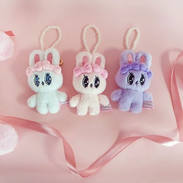 【Esther Bunny艾絲樂小兔】珠鍊絨毛玩偶吊飾 全3款
