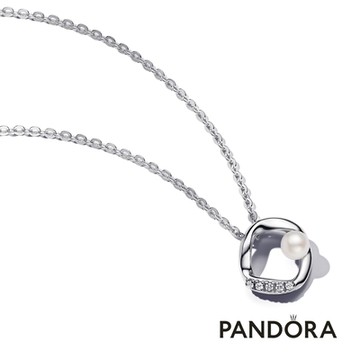 【Pandora官方直營】密鑲自然流線淡水珍珠項鏈