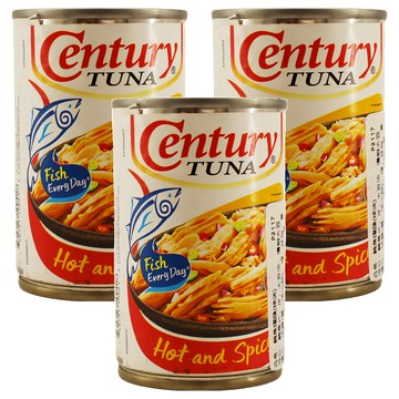 Century 鮪魚罐頭 辣味 155g Hot and Spicy  3罐