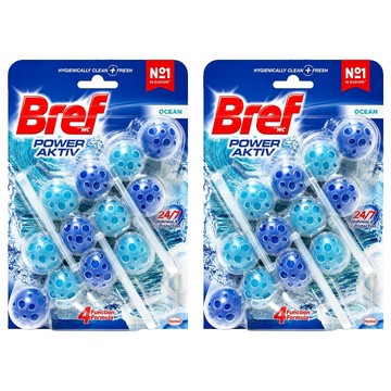BREF 妙力馬桶清潔球藍色海洋香氛50g 2入  強力清潔除垢  持久清新  150g  2組
