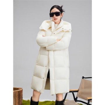 知羽家高端羽絨服女中長款2025新款95白鴨絨冬季加厚保暖抗寒外套