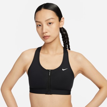 NIKE AS W NK DF SWOOSH PDED FZ BRA BLACK