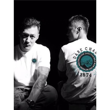 余文樂同款男t恤短袖ins潮牌百搭白色寬松純棉大碼汗衫港風上衣潮