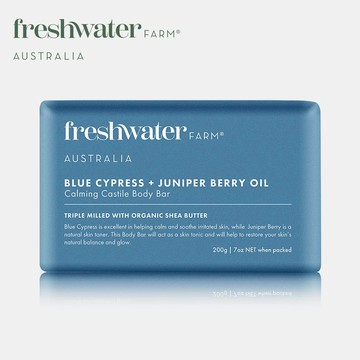 FRESHWATER FARM植萃香氛潔膚皂200g-藍絲柏&杜松馥活