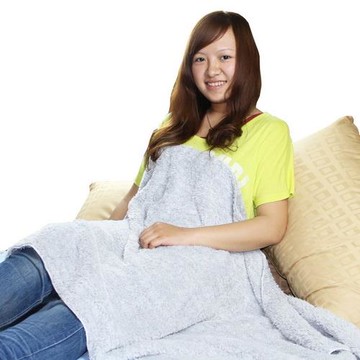 【源之氣】竹炭超細纖維柔軟居家/靜坐毛毯 (75*150cm) RM-10366