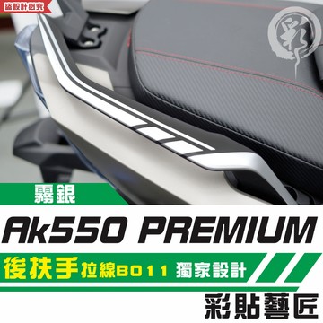 彩貼藝匠 AK550 premium 後扶手 拉線B011（一對）3M反光貼紙 ORACAL螢光貼 拉線設計