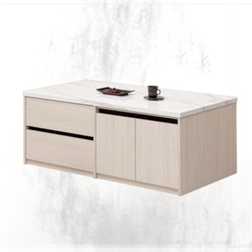 文創集 麥森亞5尺四門單抽大茶几-150x90x53cm免組