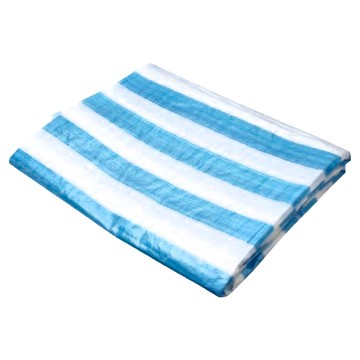 TRENY 防水帆布 20 x 20尺 藍白條紋 戶外遮陽 防雨  1個