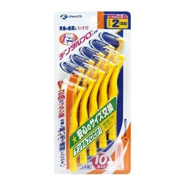 日本JACKS齒間刷L型10入-2號(SS)