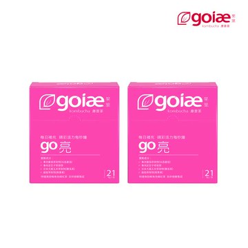 goiae果葉 康普茶沖泡粉包(水蜜桃風味)(21包/盒)X2盒