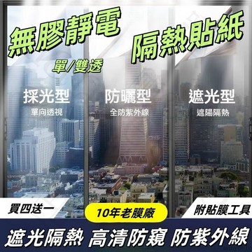 💥靜電無膠🪟單透/雙透 靜電隔熱膜 玻璃隔熱紙 窗戶玻璃貼紙 靜電貼 窗戶遮光貼紙 隔熱貼 窗戶貼紙 隔熱窗貼11