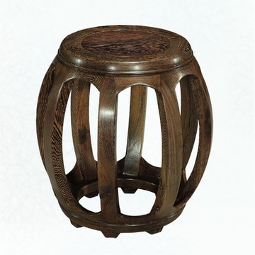 文創集 典雅風實木圓柱高椅凳(三色可選)-40x40x43cm免組