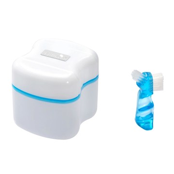 Fullicon 護立康 牙齒矯正清潔收納組 附贈收納盒  白色 + 藍色  1組