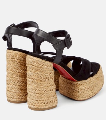 Christian Louboutin Super Calakala 130 suede espadrille sandals
