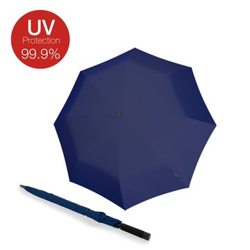 【Knirps德國紅點傘】U.900 XXL極輕直立手動傘(黑膠防曬)-Navy
