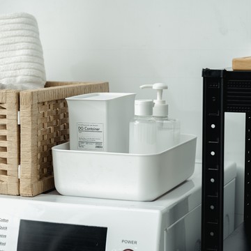 威瑪索 收納箱 防塵簡約附蓋儲物盒-寬18深26高7.5cm 分類收納