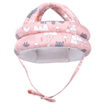 Vanibaby 寶寶學步護頭帽 頭部鏤空 四扇透氣天窗 輕便零束縛 僅重76g 5-24個月  1個  粉色森林
