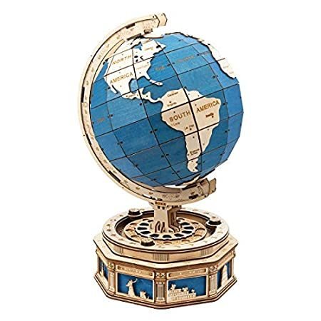 ROKR 3D Wooden Puzzle Globe Model-Self Assembled Tellurion Building toys-56