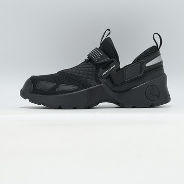 Nike 休閒鞋 W Jordan Trunner LX 女鞋 魔鬼氈 黑 厚底 HQ2164-001