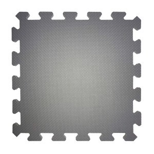 素色安全地墊30x30x1cm 6入-卵石灰