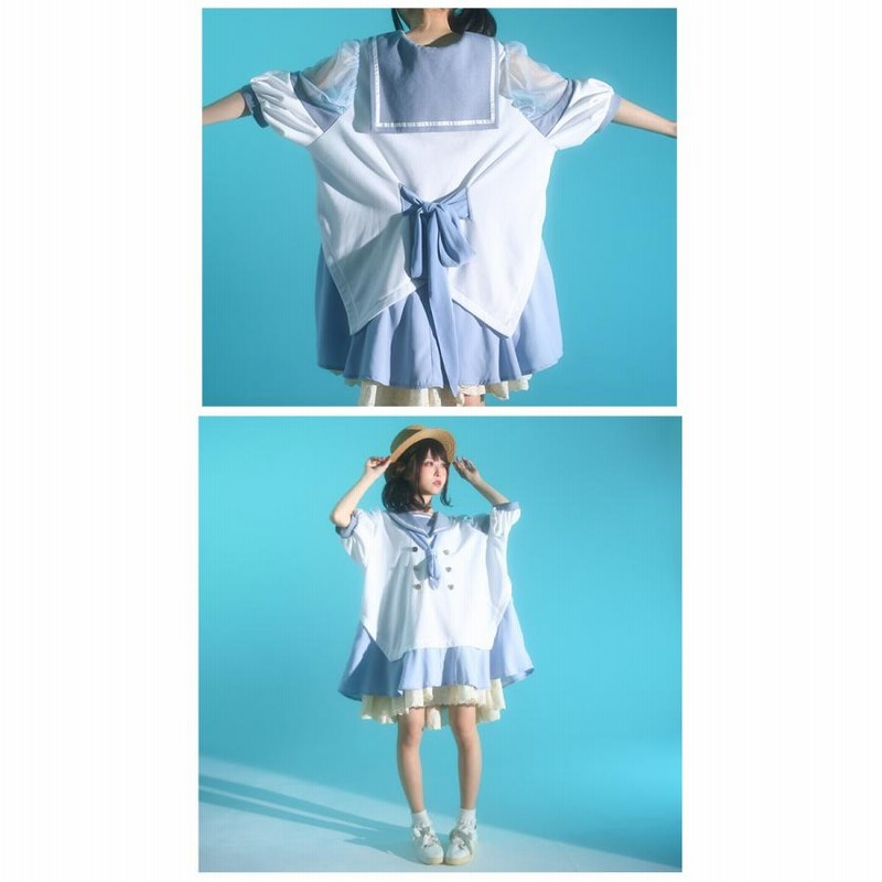 パーカー ドッキング ワンピース 夏 シースルーFavorite